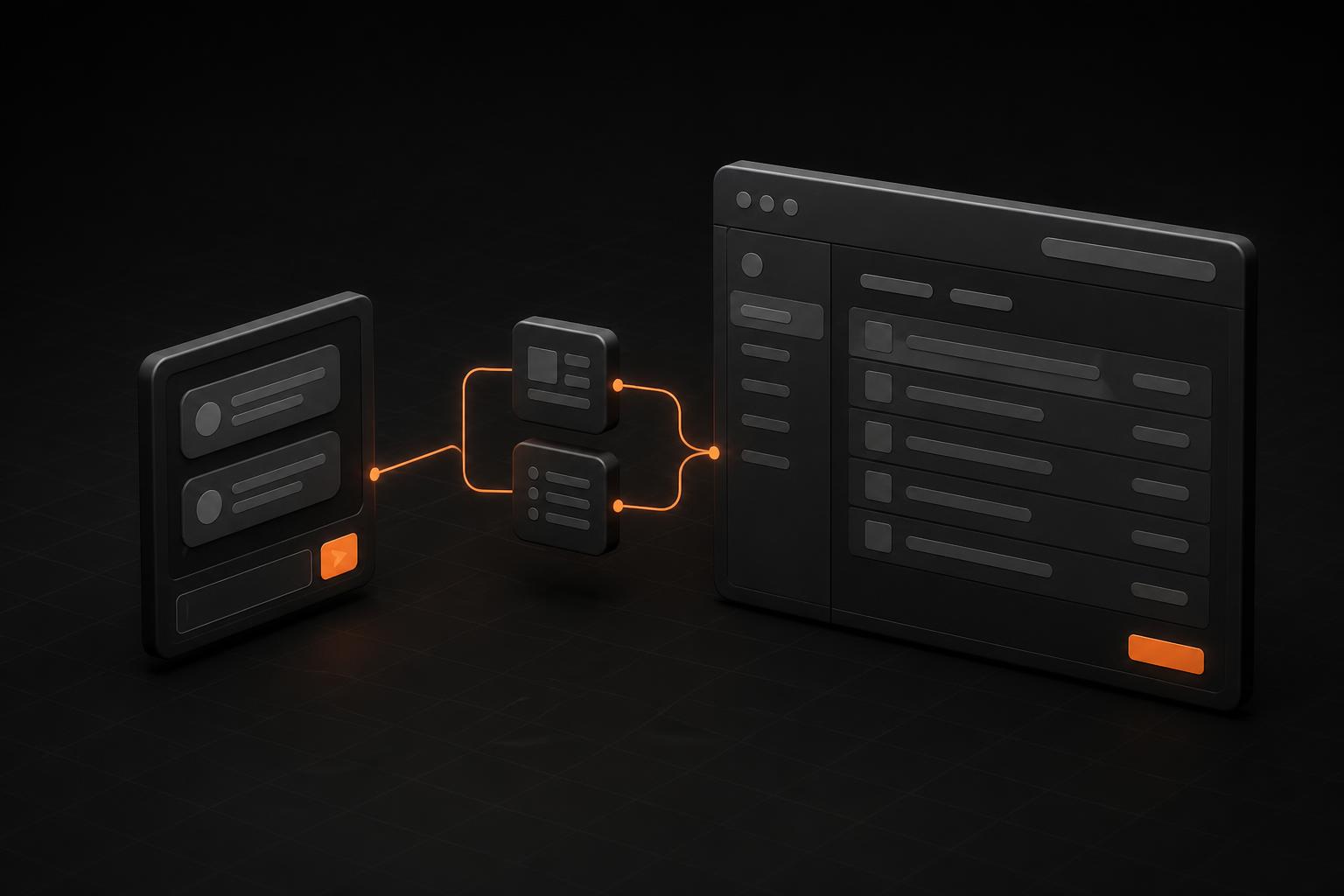 A plain-language prompt connected to a finished internal browser application