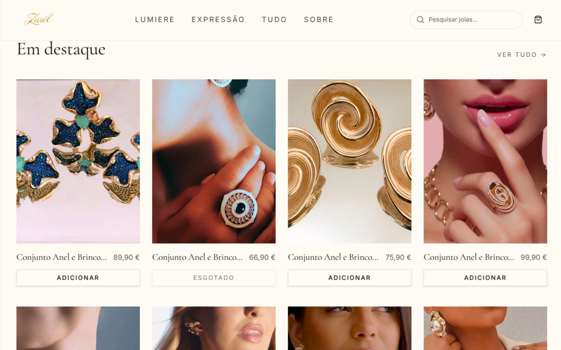 Zarél — featured jewelry grid